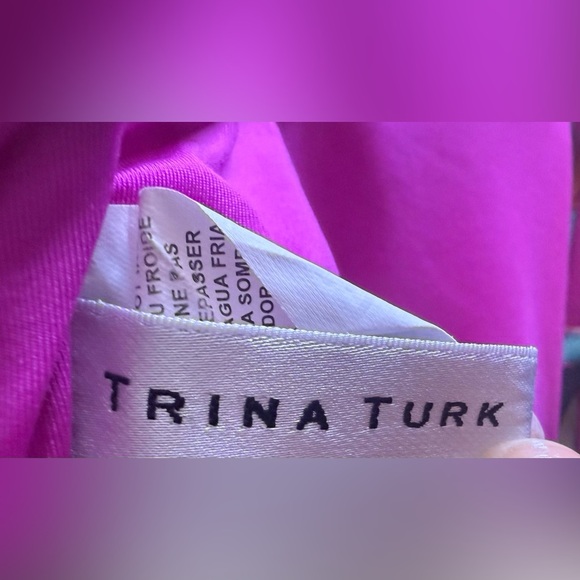 TRINA TURK Gemini Halter Plunge Top One Piece Swimsuit Multicolor Size 10 - Picture 7 of 16